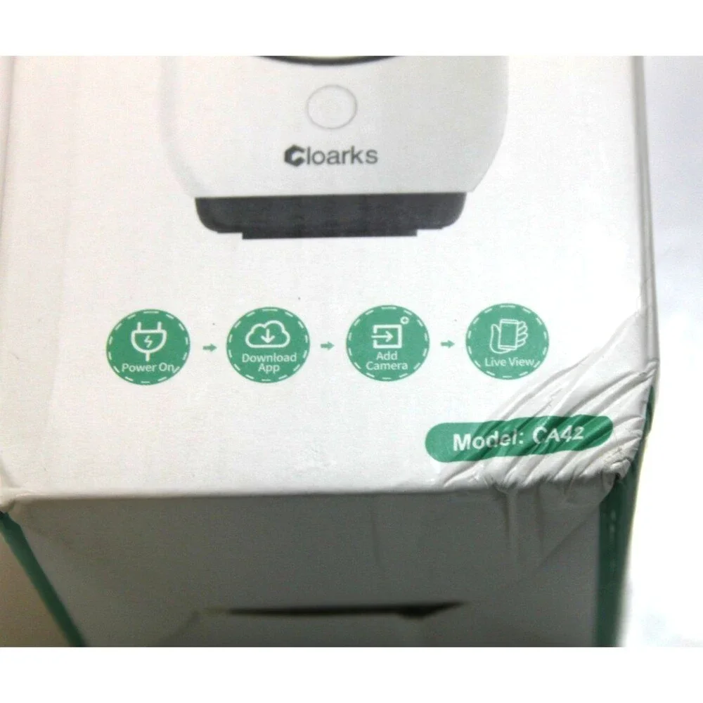 Cloarks CA42 Wireless Night Vision Pan Tilt Full HD IP Security Camera White